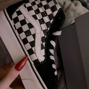 Checked High Top Vans